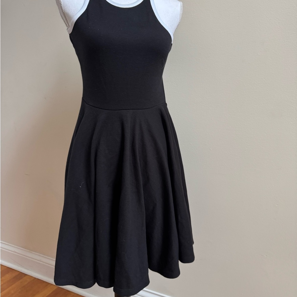 Anthropologie Black and White Cut Out Dress, NWT